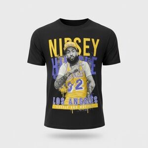 Nipsey Hussle Shirt Mens Large Black Los Angeles Graphic Hussle Motivate Tee